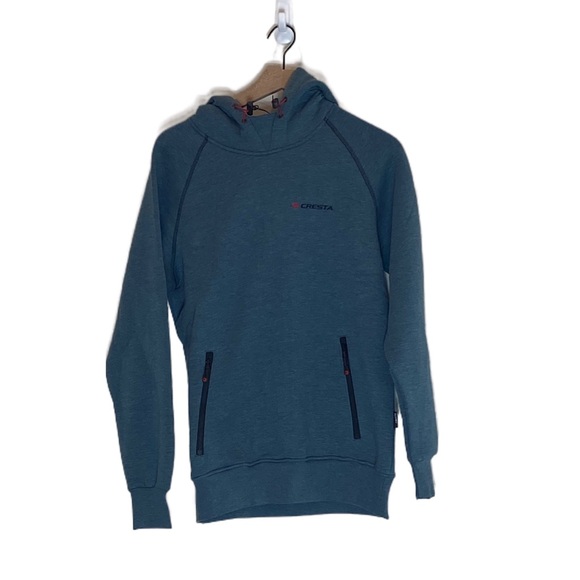 Cresta Iconic Hooded Hooded Sweatshirt in Size Medium Color OIL GREEN - Picture 1 of 9